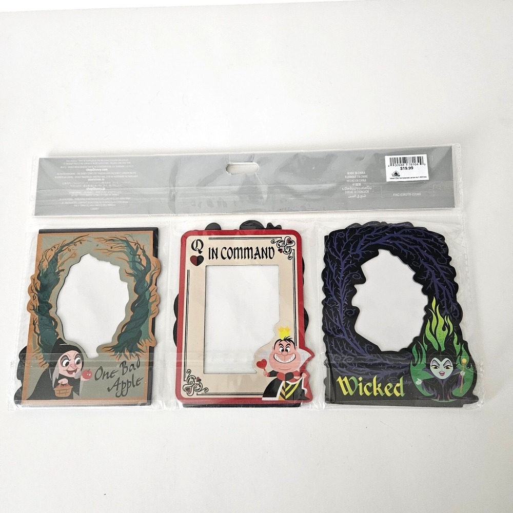 Disney Villains Magnet Picture Frame Set of 6 NWT Cruella Maleficent Ursula